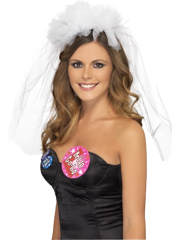 Hen Night Veil on Headband