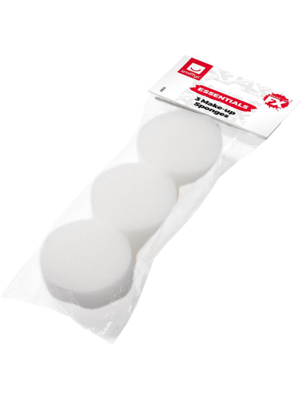 Smiffys Make-Up FX Essentials, Cosmetic Sponges 
