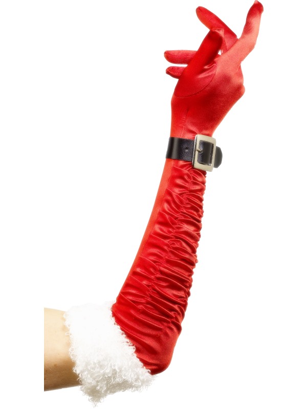 Long Santa Gloves
