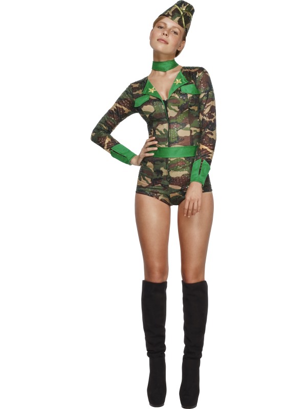 Fever Combat Chick Costume