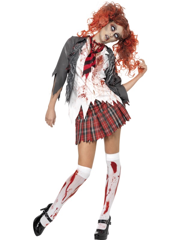 High School Horror Zombie Schoolgirl Costume