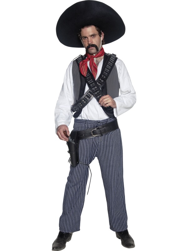 Deluxe Authentic Western Mexican Bandit Costume