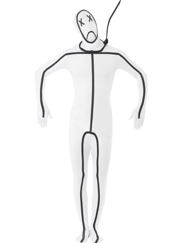 Hangman Second Skin Costume with Noose