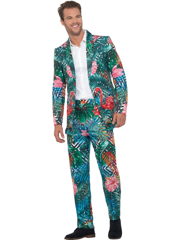 Hawaiian Tropical Flamingo Suit