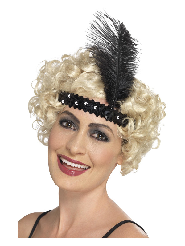 Flapper Headband, Black