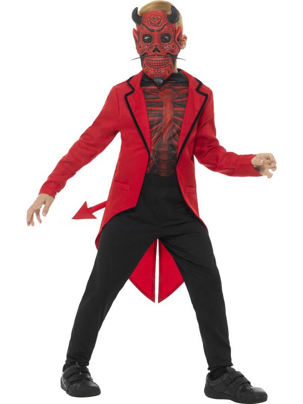 Deluxe Day of the Dead Devil Boy Costume