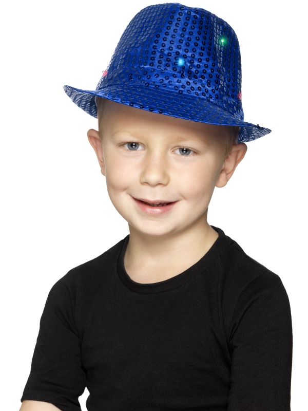 Light Up Sequin Trilby Hat