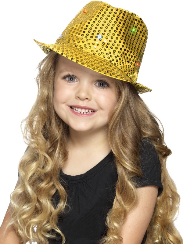 Light Up Sequin Trilby Hat