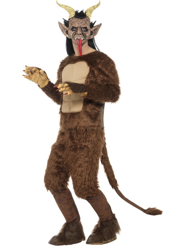 Beast - Krampus Demon Costume, Long Pile Fur