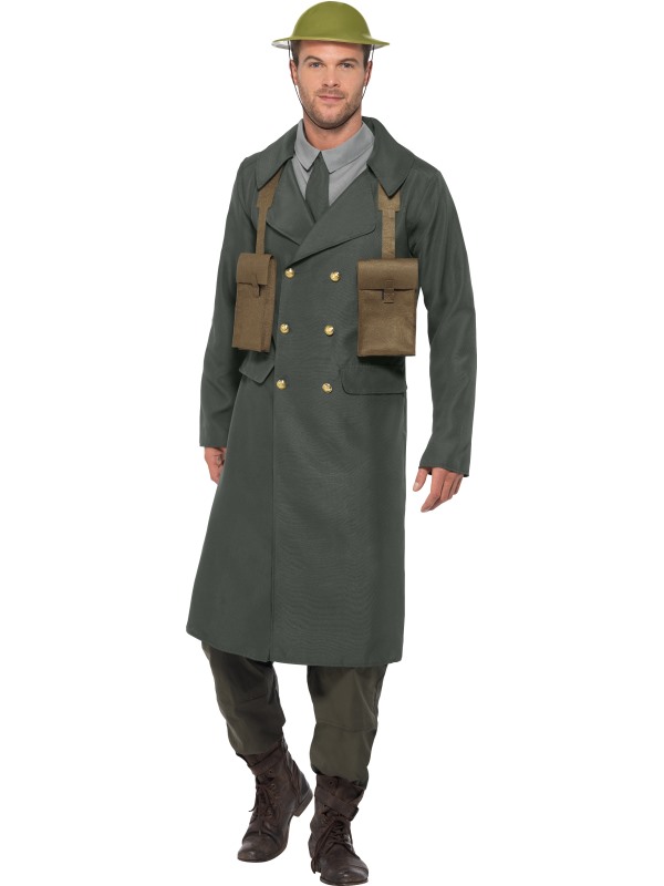 WW2 British Office Costume, with Trench Coat