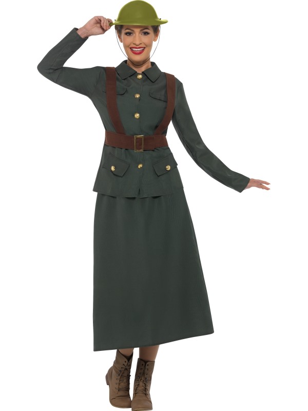 WW2 Army Warden Lady Costume