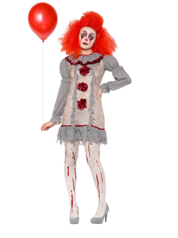 Vintage Clown Lady Costume