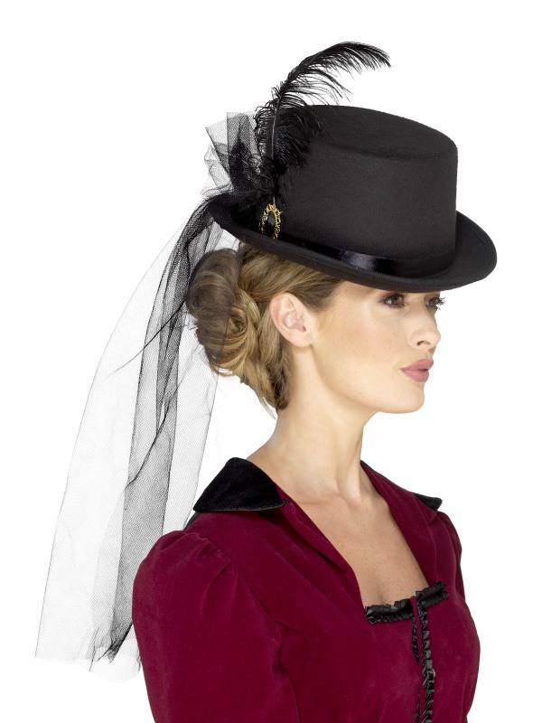 Deluxe Ladies Victorian Top Hat