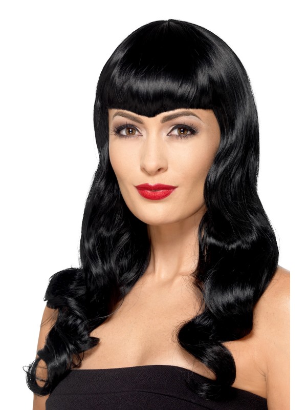 Deluxe Wavy Wig, With Shaped Fringe