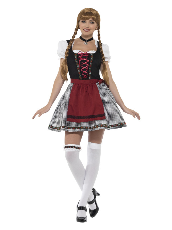 Flirty Fräulein Bavarian Costume, Black