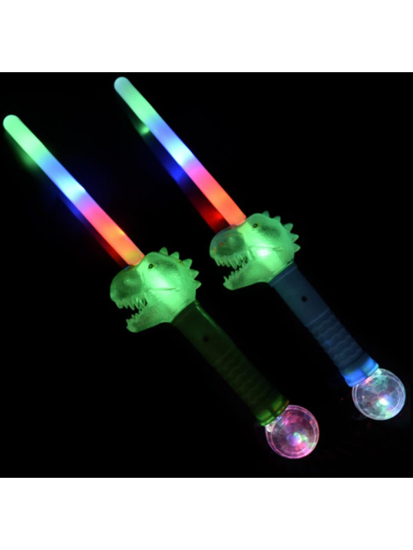 LED Light Up Dinosaur Wand