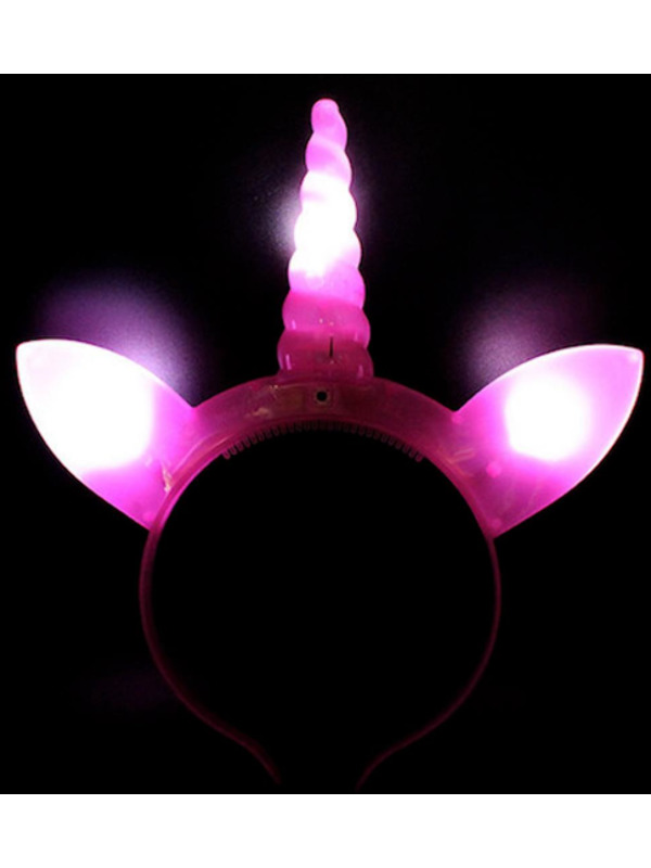 LED Light Up Unicorn Head Boppers, Assorted 