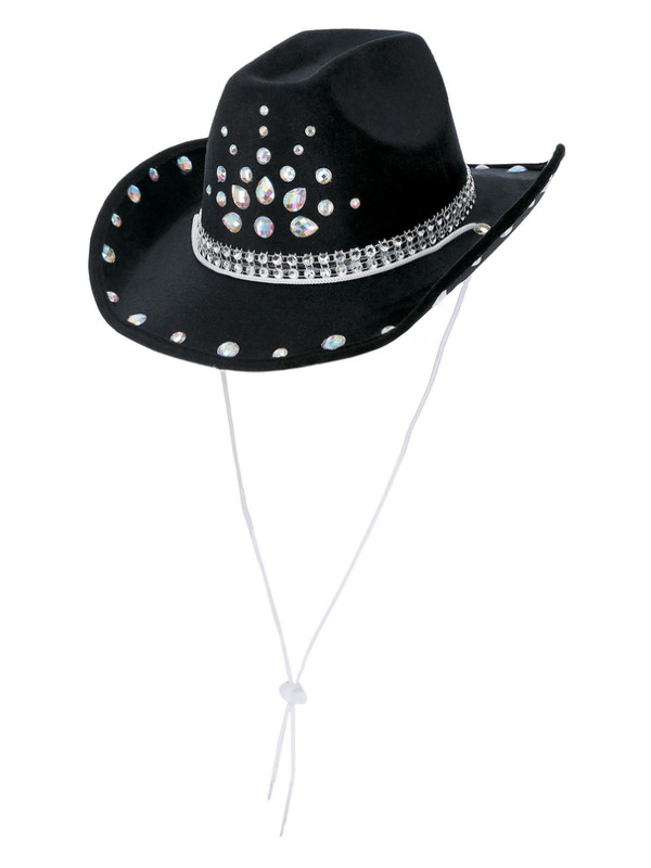 Black Rhinestone Cowboy Hat