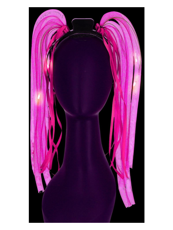 LED Light Up Pink Spaghetti Headband