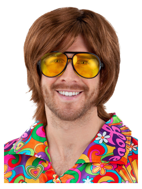 70s Aviator Specs, Yellow Lenses