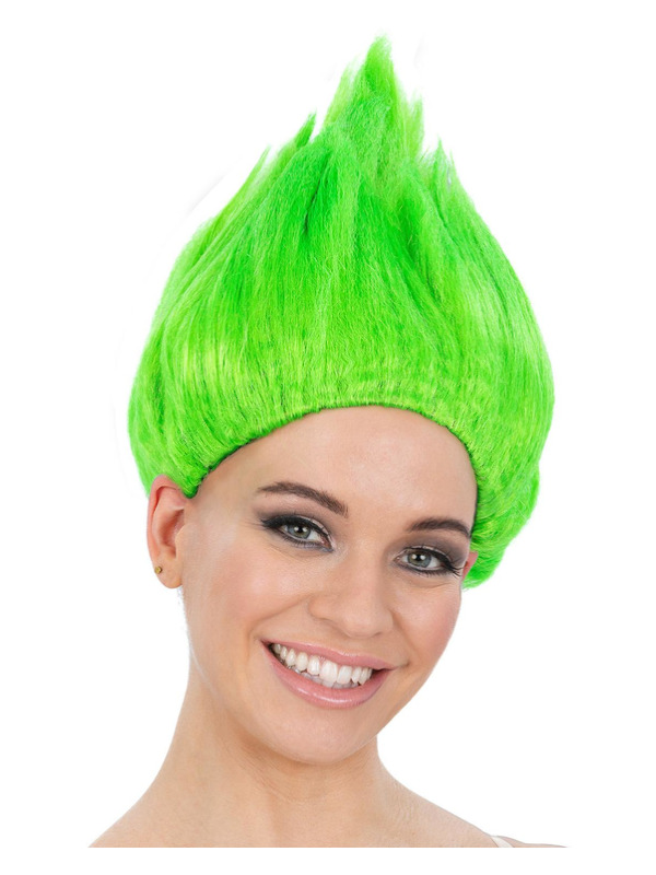 90s Troll Wig, Green