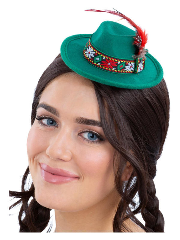 Mini Bavarian Trenker Hat, Green