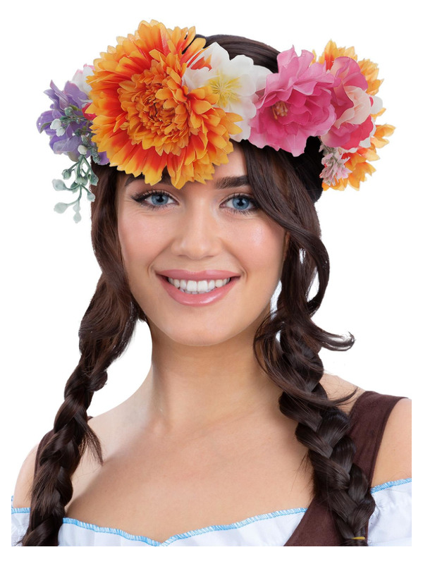 Deluxe Mid Summer Bavarian Maiden Flower Crown