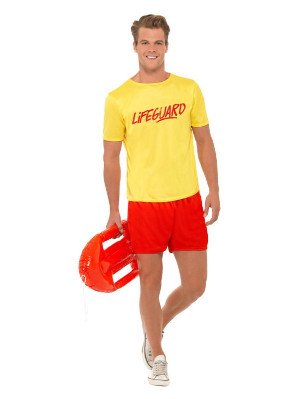 Lifeguard Beach Costume, Yellow