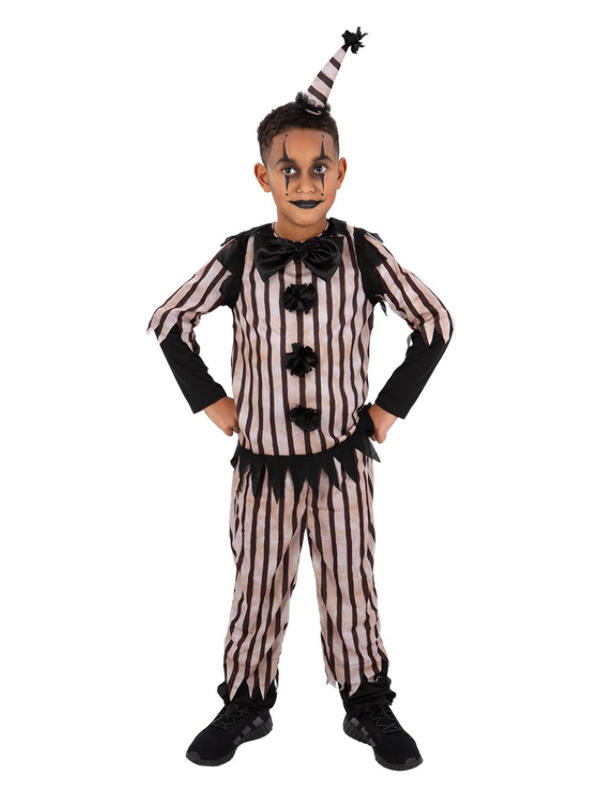 Dark Vintage Clown Costume, Boys