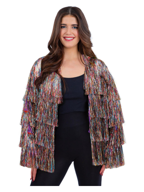 Fever Tinsel Festival Jacket, Rainbow Dreams 