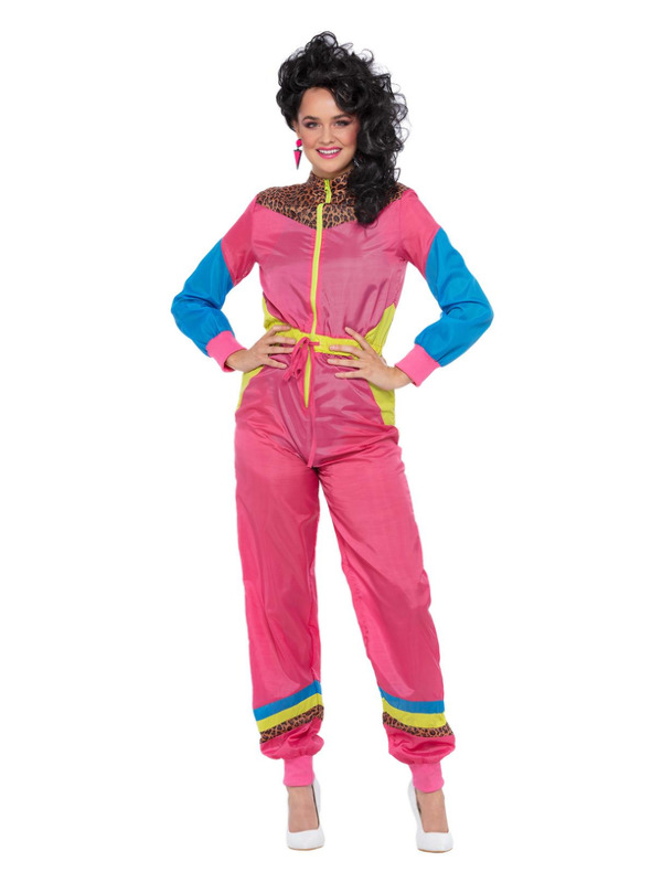 80s Colour Block Ski Shell Suit Costume